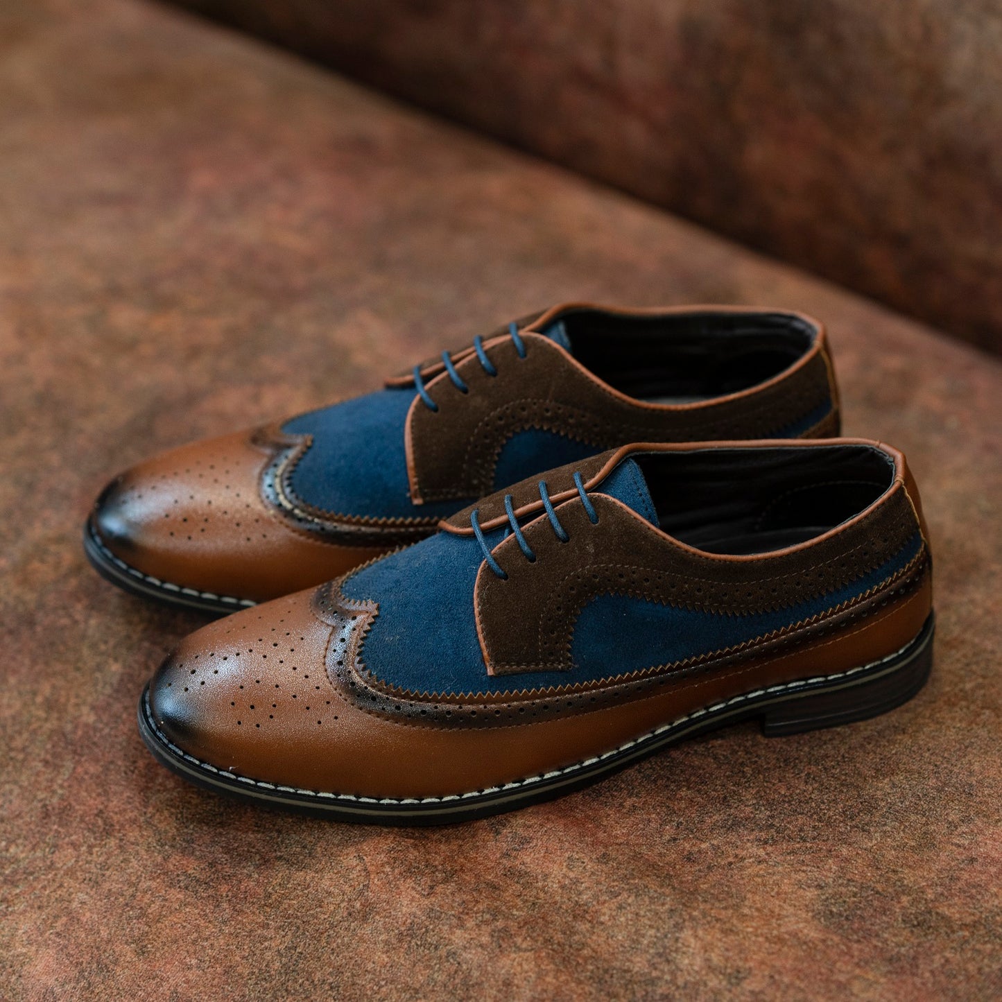 SNA 2.0 Everest Laceup Semi-Formal Brogues With Wingtips | TPR Rubber Sole | 6 Month Warranty