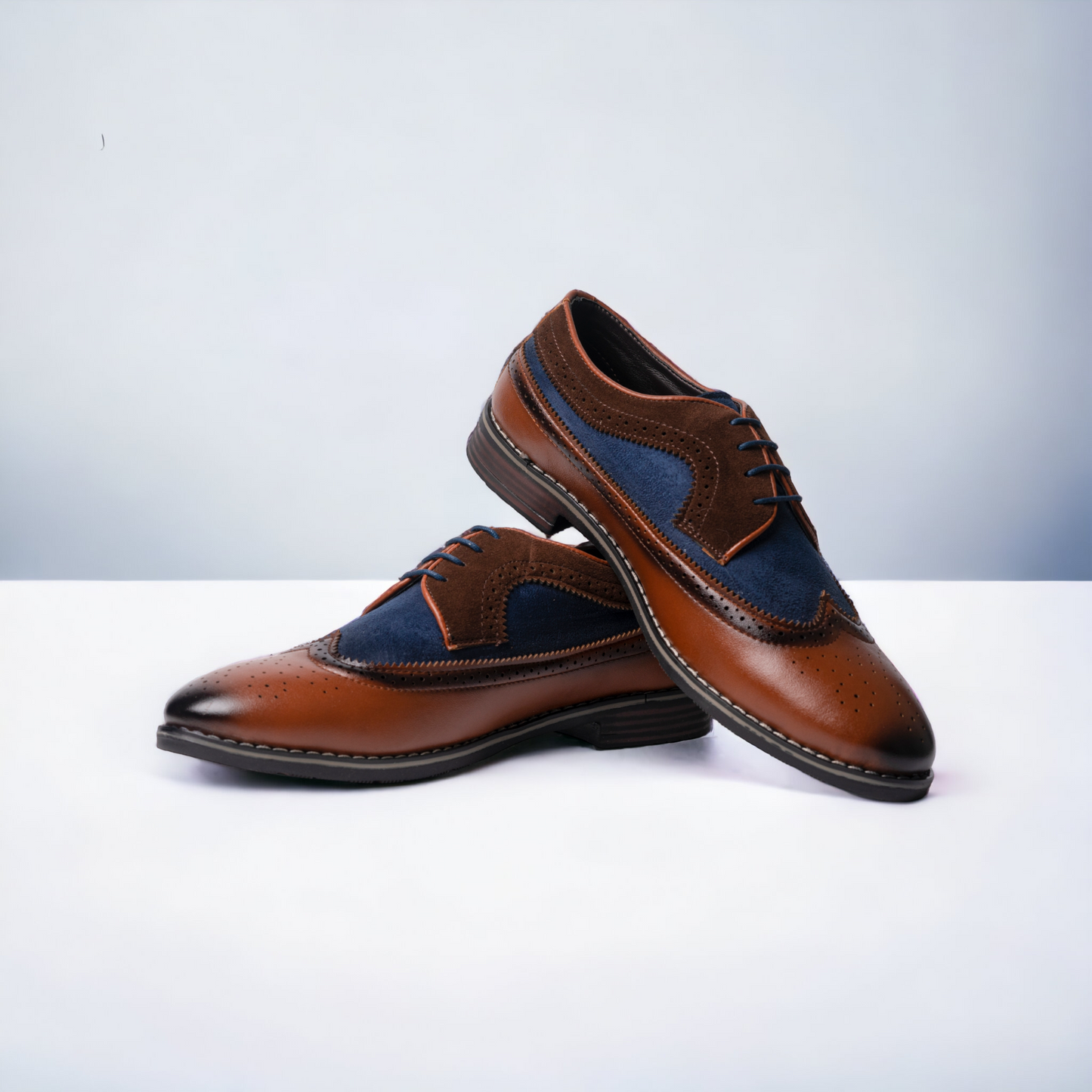 SNA 2.0 Everest Laceup Semi-Formal Brogues With Wingtips | TPR Rubber Sole | 6 Month Warranty