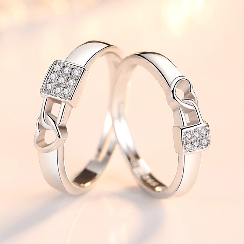 Simple Love Matching Heart Promise Rings Set For Couples Made in 925  Sterling Silver [MR-1146] - $49.00 : iDream Jewelry